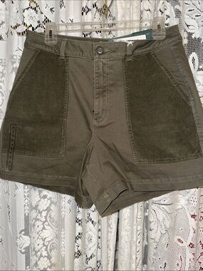 Alpine Design Olive Green Women's Jean Shorts